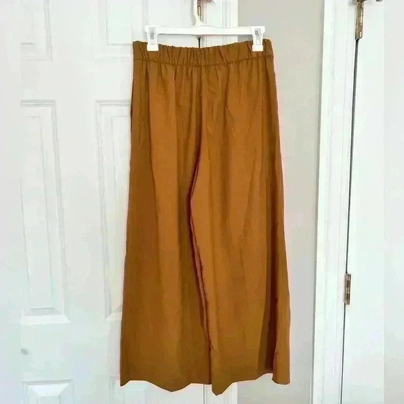 Zara Button Detail Culottes Wide Leg Cropped Pants - Picture 2 of 2